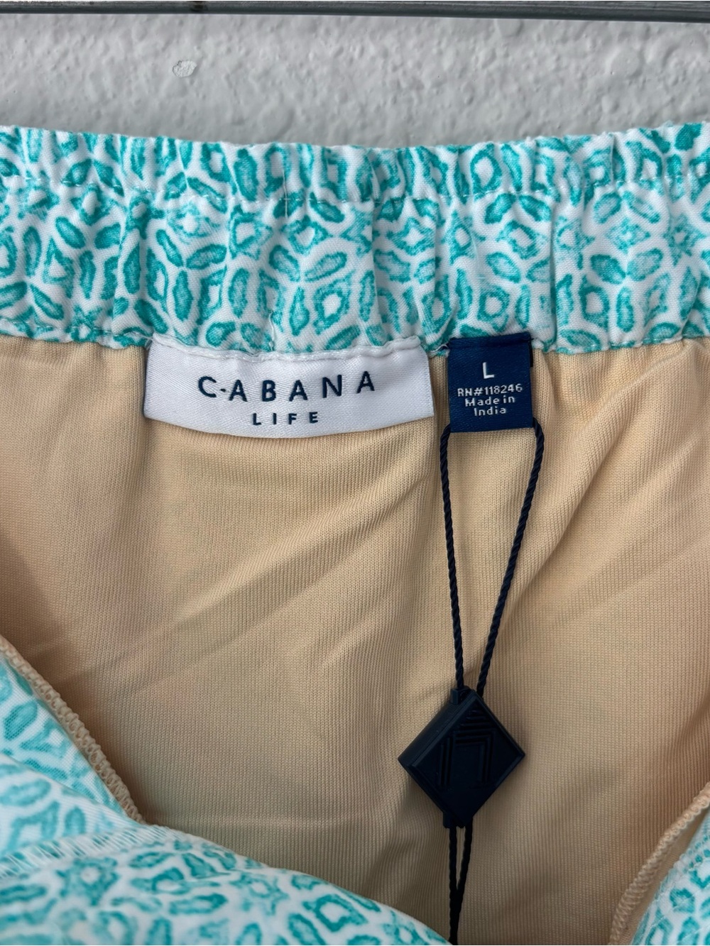 Cabana Life Women's Microfiber Board Swim Short Large UPF 50+ Beach Vacation NWT - Picture 4 of 10